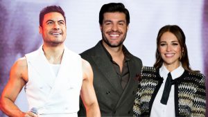 Carlos Rivera, Miguel Torres y Paula Echevarría
