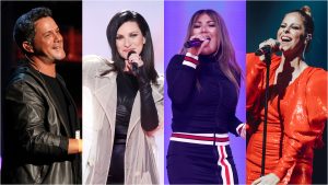 Pastora Soler, Amaia Montero, Alejandro Sanz y Laura Pausini