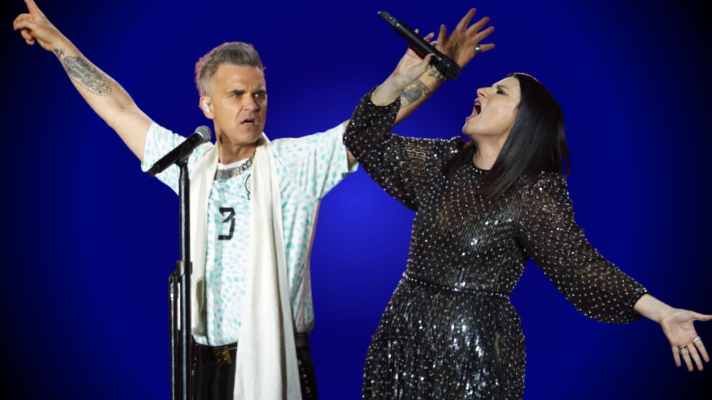 Robbie Williams y Laura Pausini
