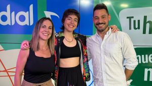 Laura Moratalla, Lucía Villalba y Javi Ayuso