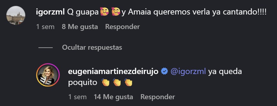 Instagram Eugenia Martínez de Irujo