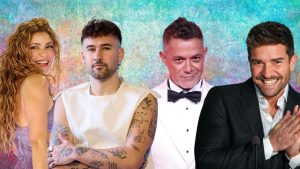 Shakira, Dani Fernández, Alejandro Sanz y Pablo Alborán