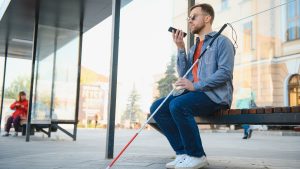 Persona con discapacidad visual