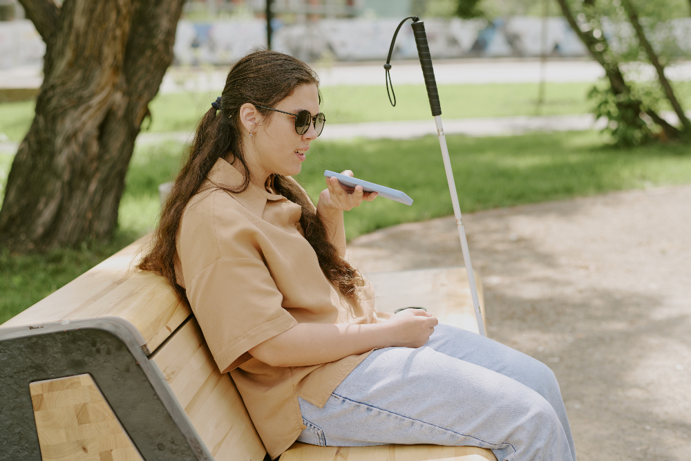 Persona con discapacidad visual