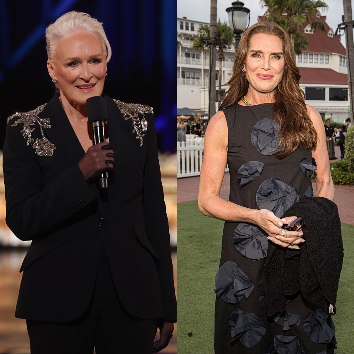 Glenn Close y Brooke Shields