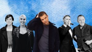 Manolo Tena, Mónica Naranjo, Ricky Martin, Alejandro Sanz y Franco de Vita