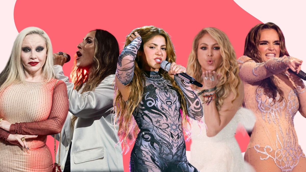 Alaska, Malú, Shakira, Paulina Rubio y Melody