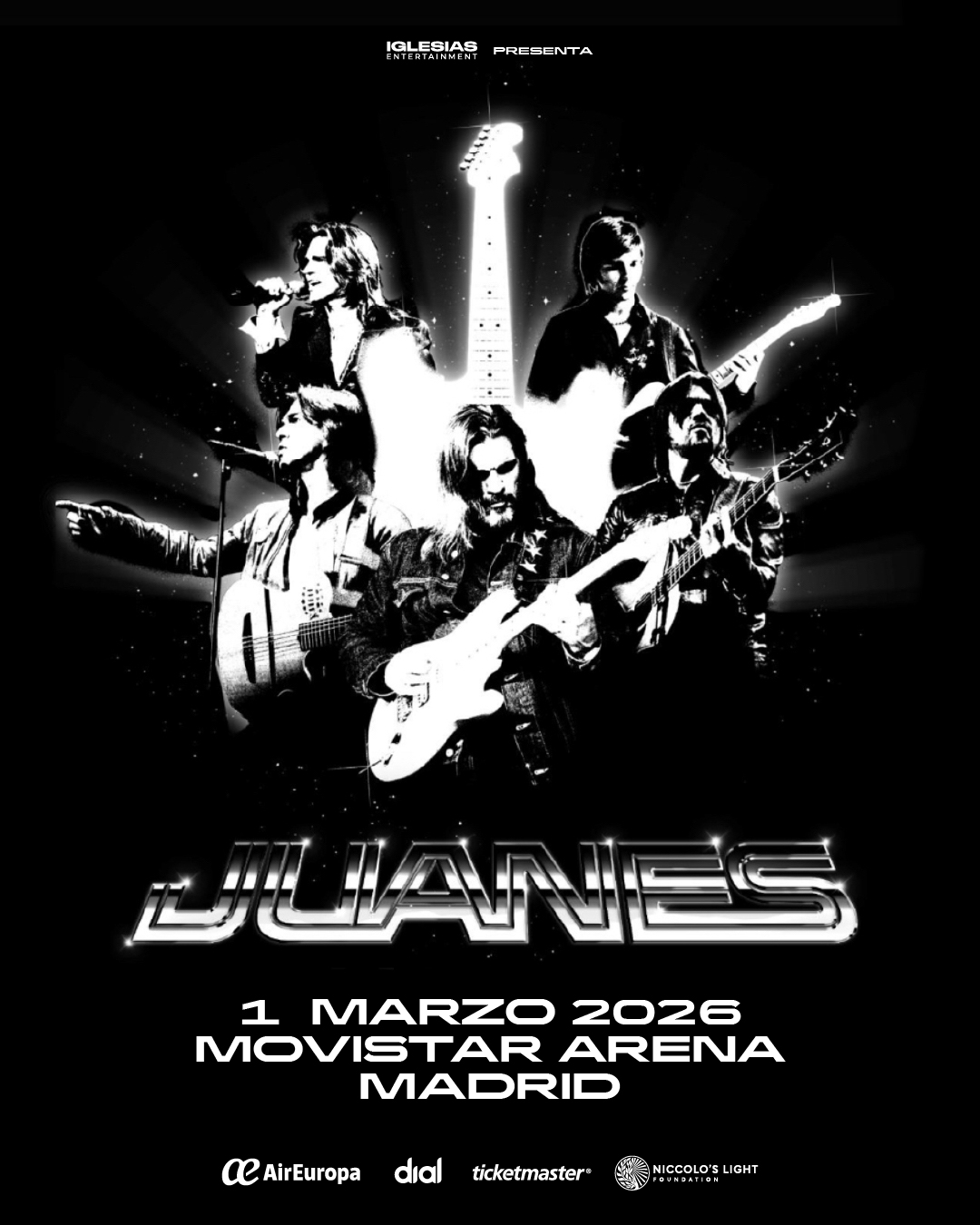 Juanes en concierto en Madrid el próximo 2026