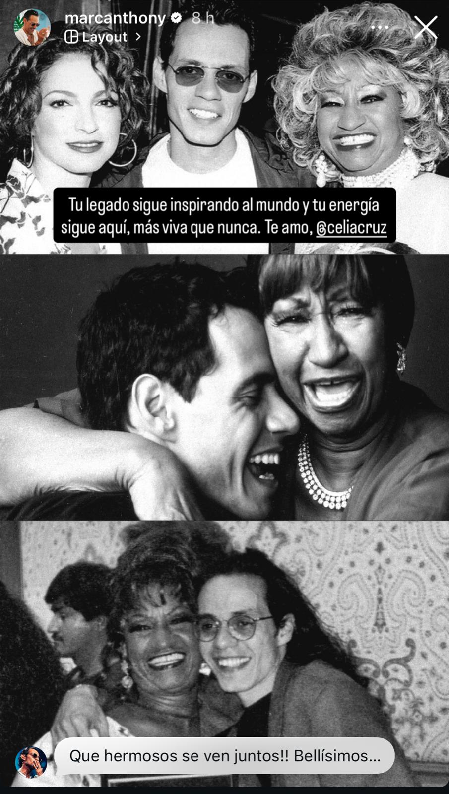 Marc Anthony y Celia Cruz