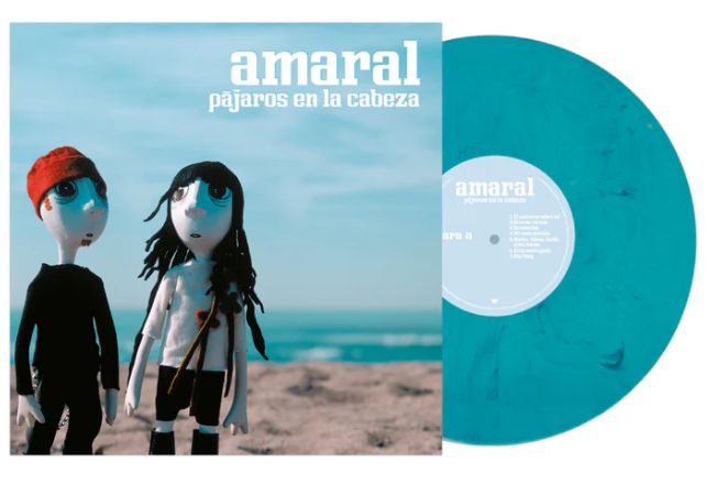 Vinilo azul marmolado Amaral