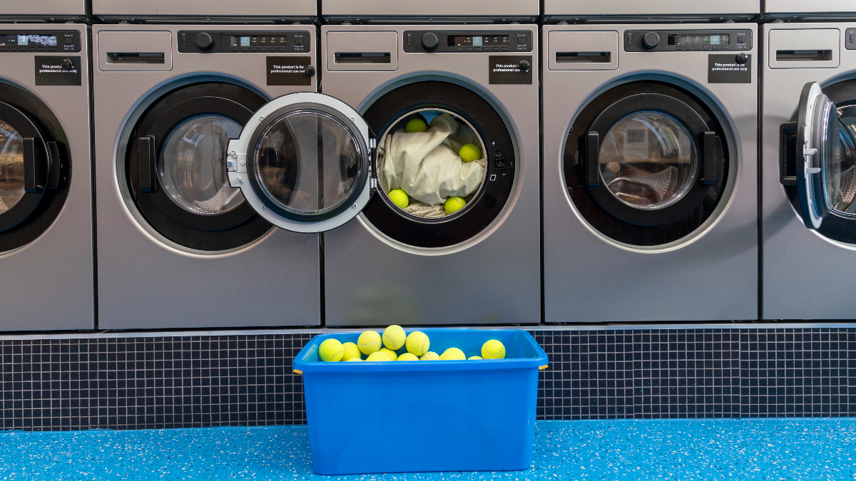 Pelotas tenis lavadora