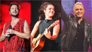 Manuel Carrasco, Miriam Rodríguez y Alejandro Sanz