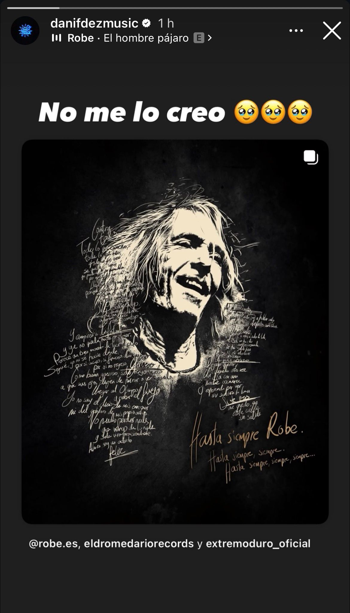 Reacción Dani Fernández