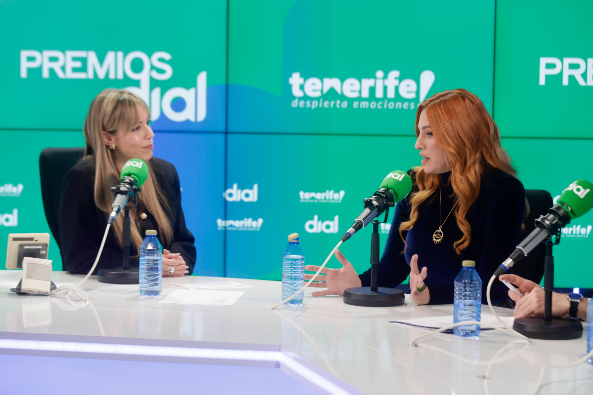Leire Martínez y Patricia Imaz en la rueda de prensa de Premios Dial Tenerife 2026
