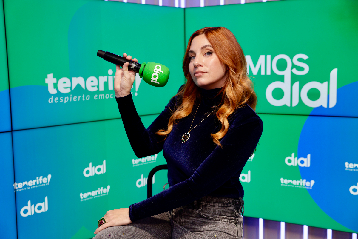 Leire Martínez en la rueda de prensa de Premios Dial Tenerife 2026