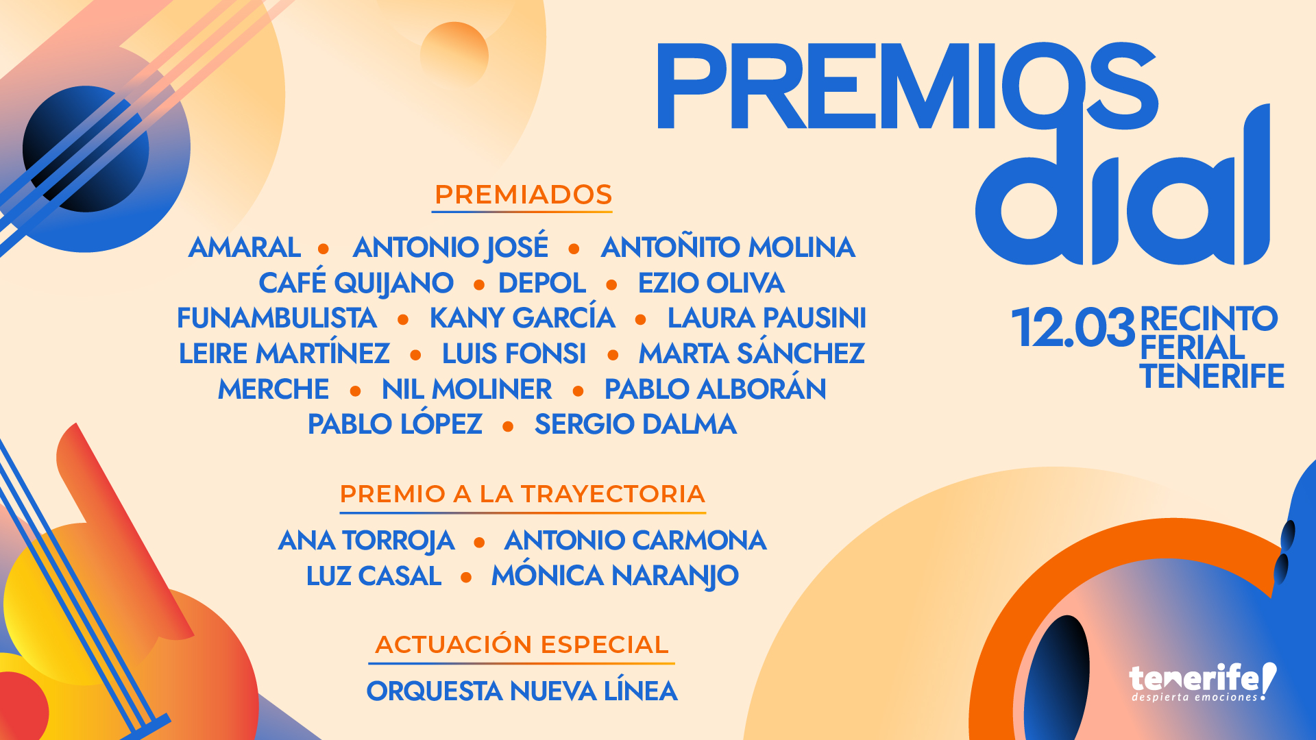 Ganadores de Premios Dial Tenerife
