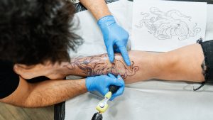 Tatuaje en la pierna