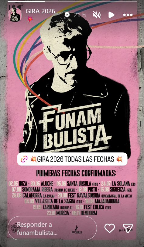Gira Funambulista 2026