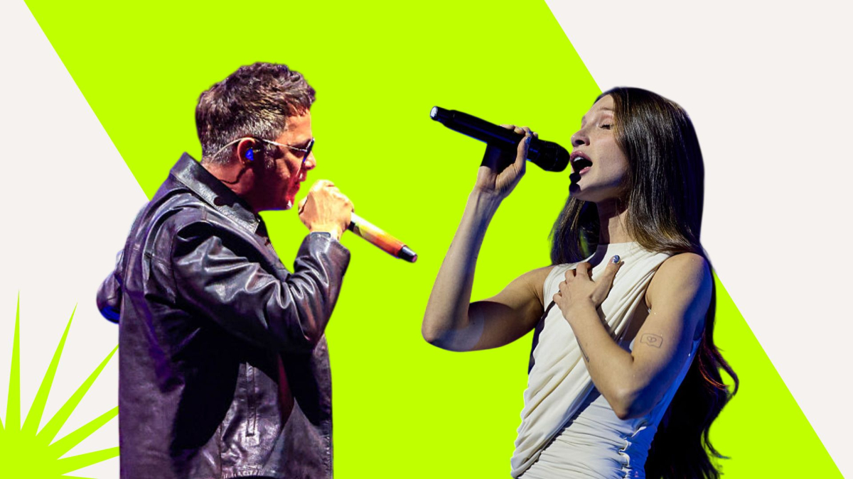 Alejandro Sanz y Yami Safdie