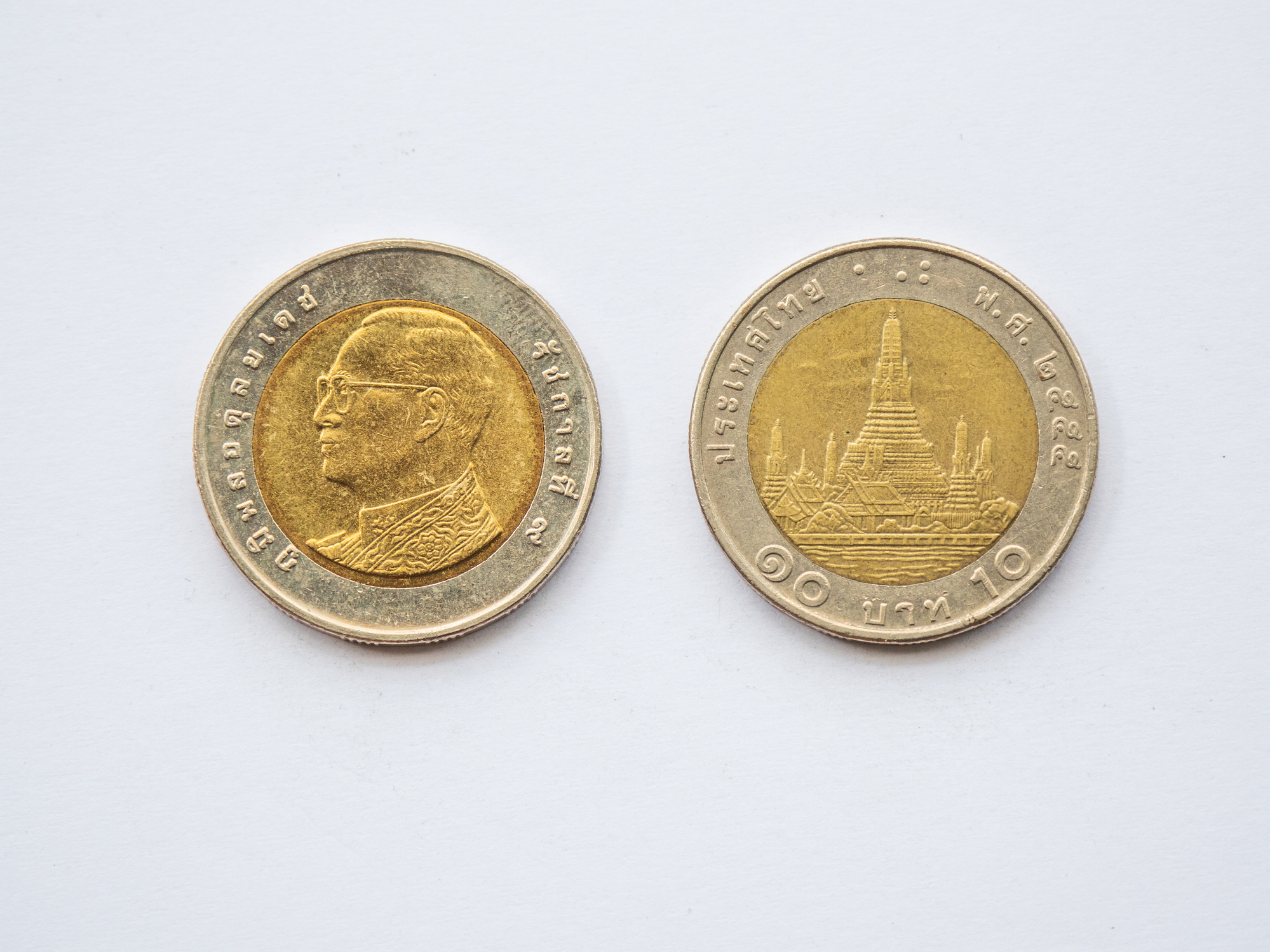 10 baht tailandés