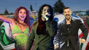 Shakira, David Bisbal, Ricky Martin