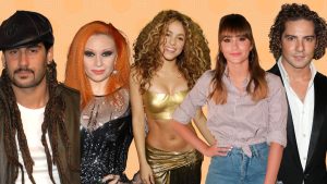 melendi, alaska, shakira, aitana, bisbal
