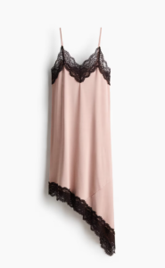 Vestido lencero rosa de HyM