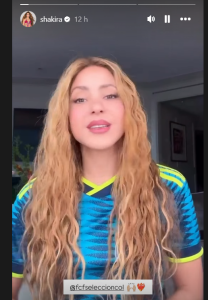 Mensaje de apoyo de Shakira para la Selección colombiana