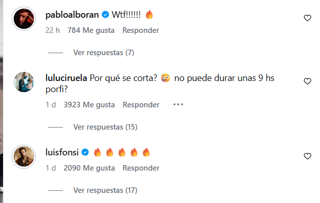 Comentarios de los artistas en el vídeo de Laura Pausini