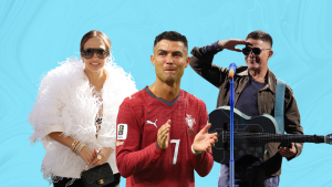 Cristiano Ronaldo, Jennifer López y Alejandro Sanz