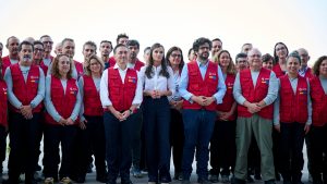 Reina Letizia y equipo de emergencias