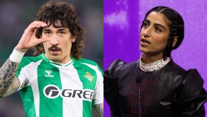 Carolina Yuste y Héctor Bellerín