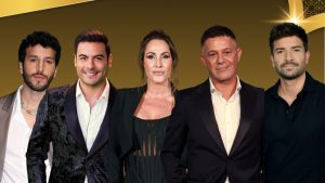 Sebastián Yatra, Carlos Rivera, Malú, Alejandro Sanz, Pablo Alborán