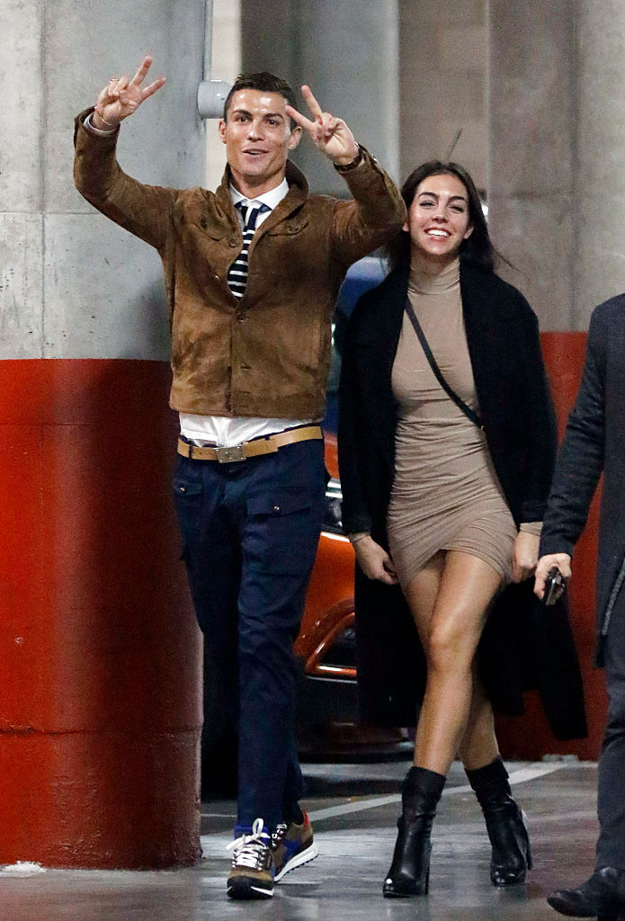 Cristiano Ronaldo y Georgina Rodriguez en el concierto de Alejandro Sanz
