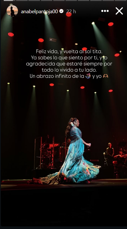 Felicitación de Anabel Pantoja