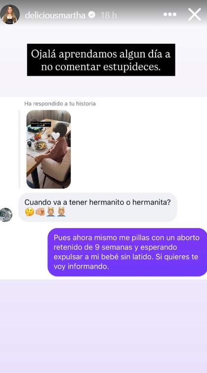 Respuesta de Marta a un seguidor