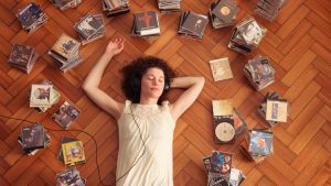 Escuchar disco de música