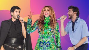 Álvaro Soler, Shakira y Sebastián Yatra