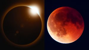 Eclipse solar y eclipse lunar