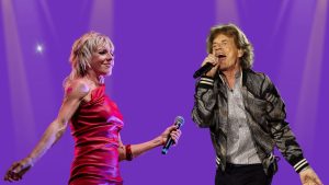Ana Torroja y Mick Jagger
