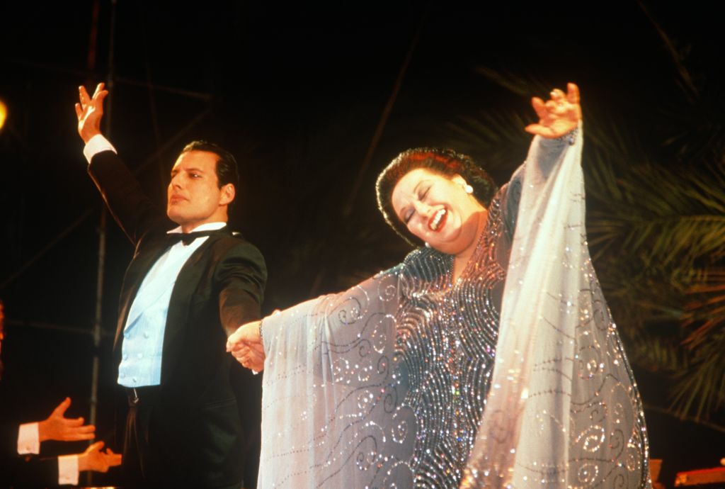 Montserrat Caballé y Freddie Mercury