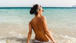 Topless en la playa