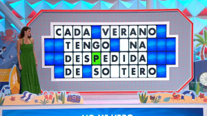 Laura Moure en La ruleta de la suerte