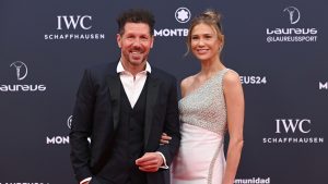Diego Simeone y Carla Pereyra